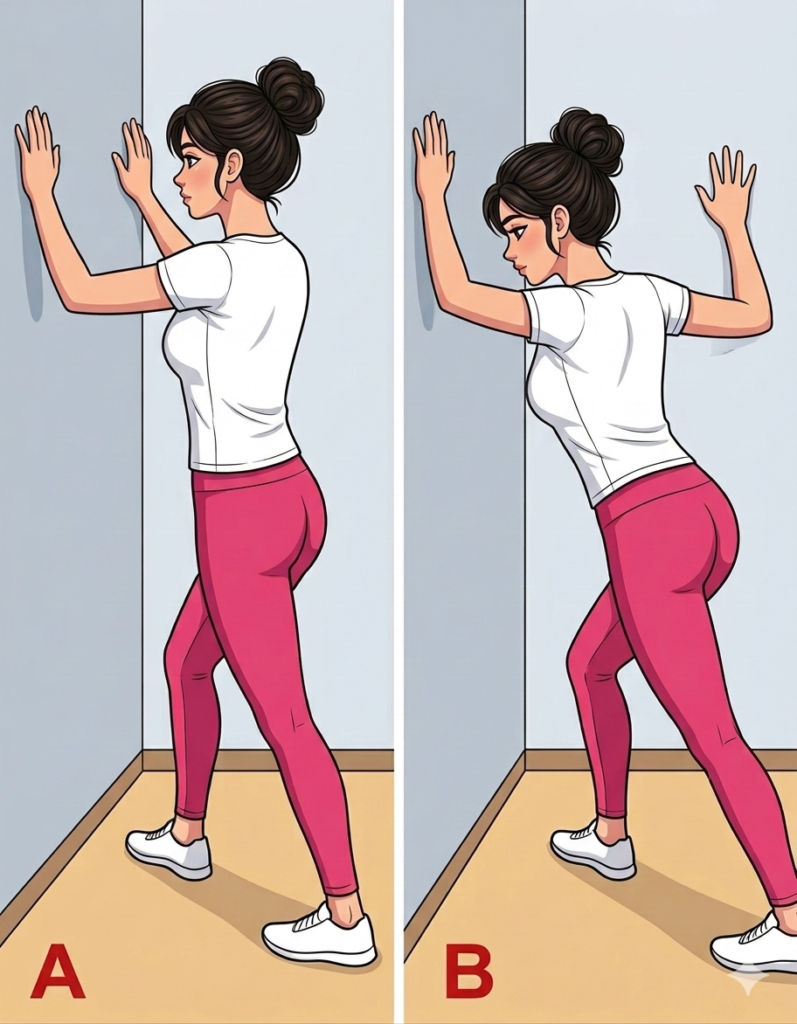 تمرين Pectoralis Stretch لفتح الصدر وتحسين الوضعية الصحيحة أمام الشاشة علاج آلام الرقبة بسبب الموبايل: 5 تمارين طبيعية تُنهي الرقبة النصية نهائياً