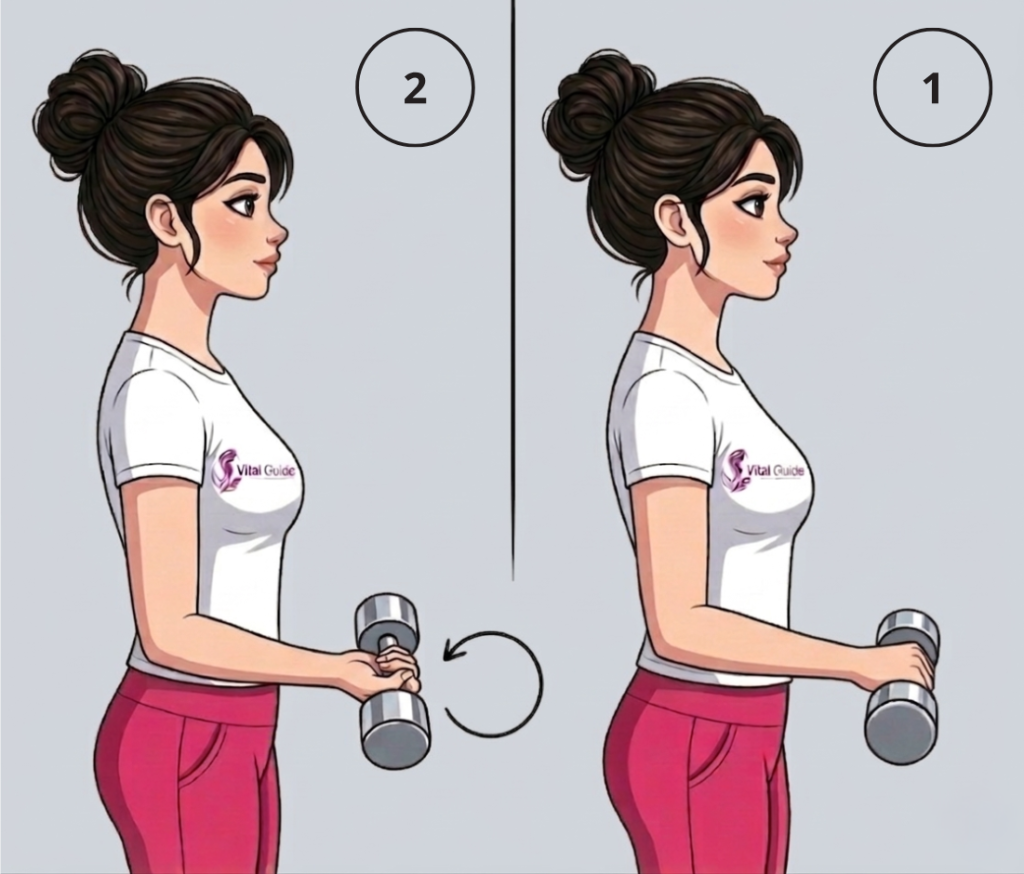 علاج مرفق البادل Padel Elbow: دليلكِ للعودة للملعب بدون ألم 7 تمرين دوران الساعد البطيء Forearm Supination with resistance علاج مرفق البادل Padel Elbow: دليلكِ للعودة للملعب بدون ألم