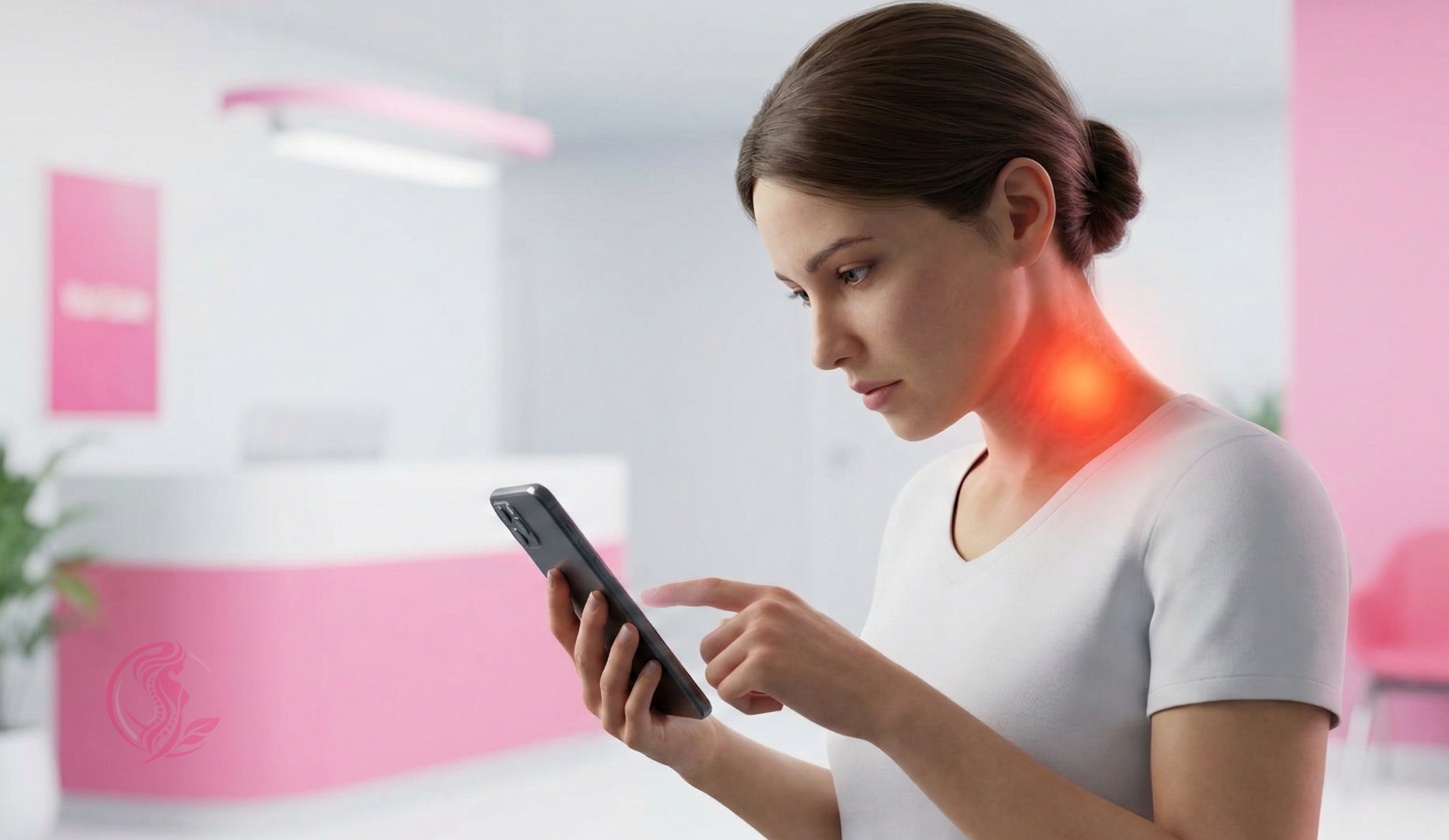 علاج آلام الرقبة الناتجة عن استخدام الهاتف edit 107899823316868 scaled علاج آلام الرقبة بسبب الموبايل: 5 تمارين طبيعية تُنهي الرقبة النصية نهائياً