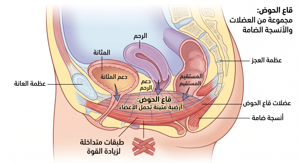 عضلات قاع الحوض: لماذا هي الأساس الحقيقي لصحة المرأة أكثر من البطن؟ 2 عضلات قاع الحوض