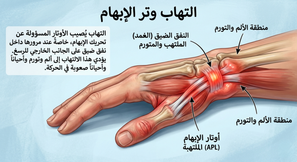 التهاب وتر الإبهام: الأسباب والأعراض وخطوات العلاج الطبيعي الفعّال 2 2 20260602 181905 0001 التهاب وتر الإبهام: الأسباب والأعراض وخطوات العلاج الطبيعي الفعّال